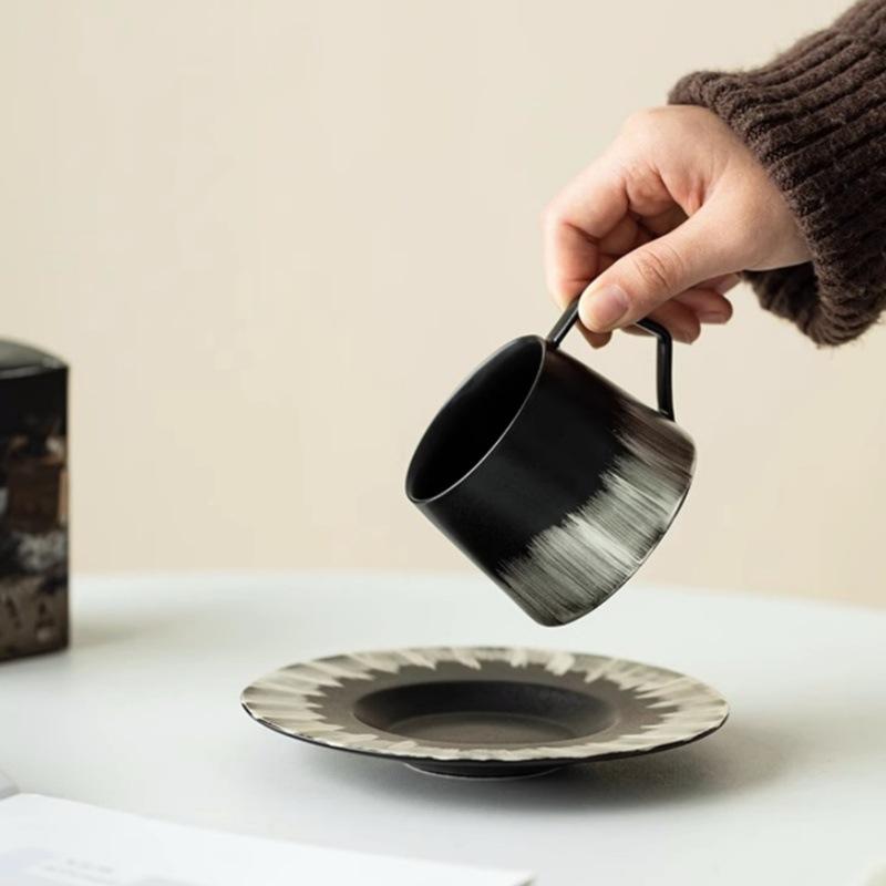 1011 New Liu Yin Coffee Cup with Saucer Office Personal Special High-end Ceramic Mug Teacup Gift Box