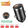 100W/200W PD QC Pull Ring Fast Charging Mini Car Charger USB C Car Phone Charger Adapter For iPhone Xiaomi Samsung Huawei