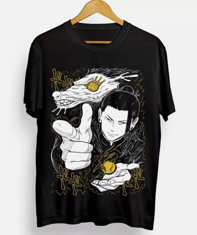 Anime Suguru Geto Tshirt Jujutsu Kaisen Getou Jjk Horror Black Tee S