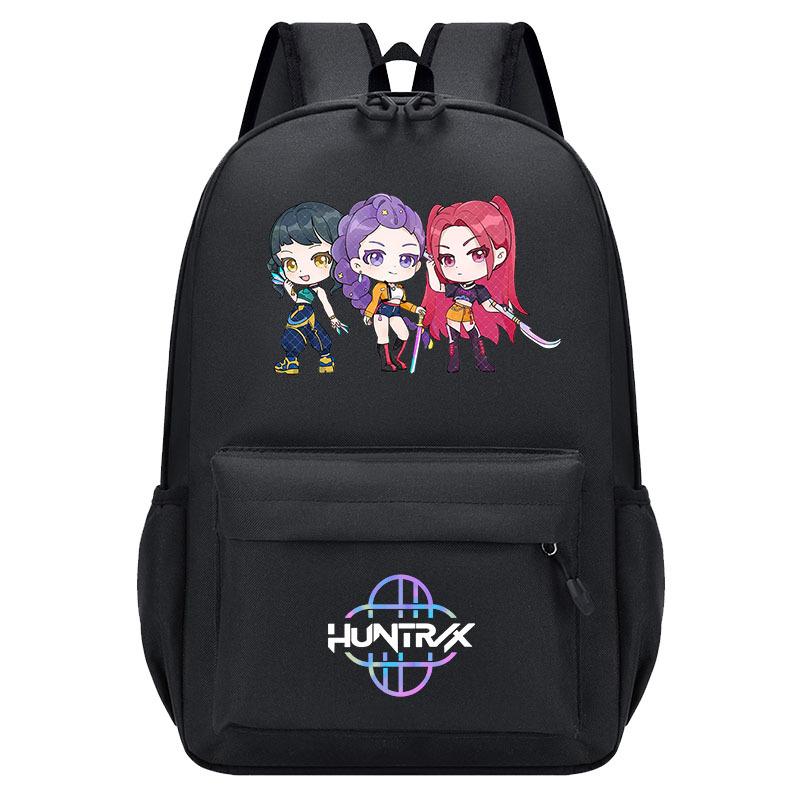 Kpop Demon Hunter Girls Group Anime Peripheral Backpack Girls Boys Anime Backpack Student Lightweight Schoolbag KTB S