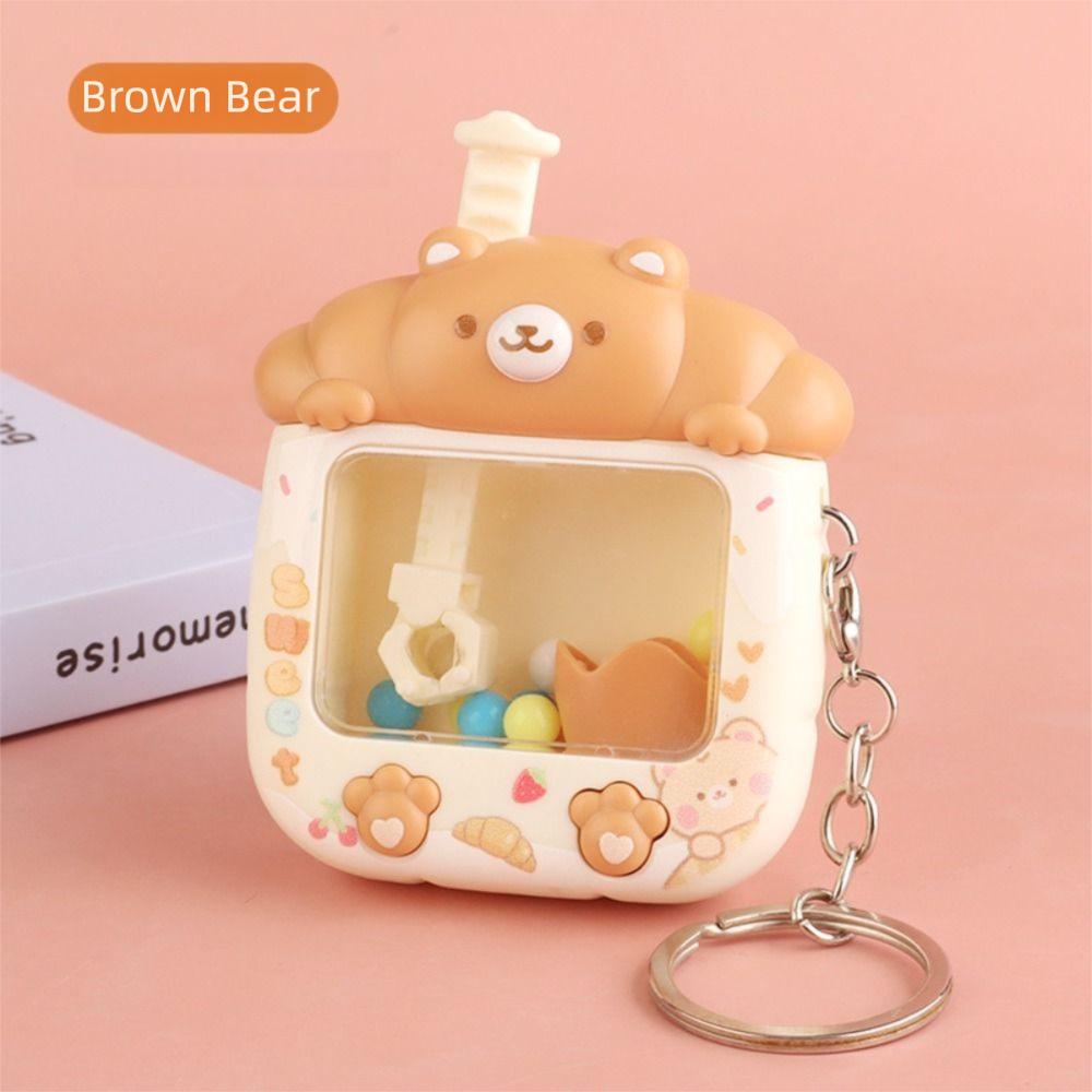 Household Doll Machine Keychain Ball Catching Machine Children's Toy  Mobilephone Accessory