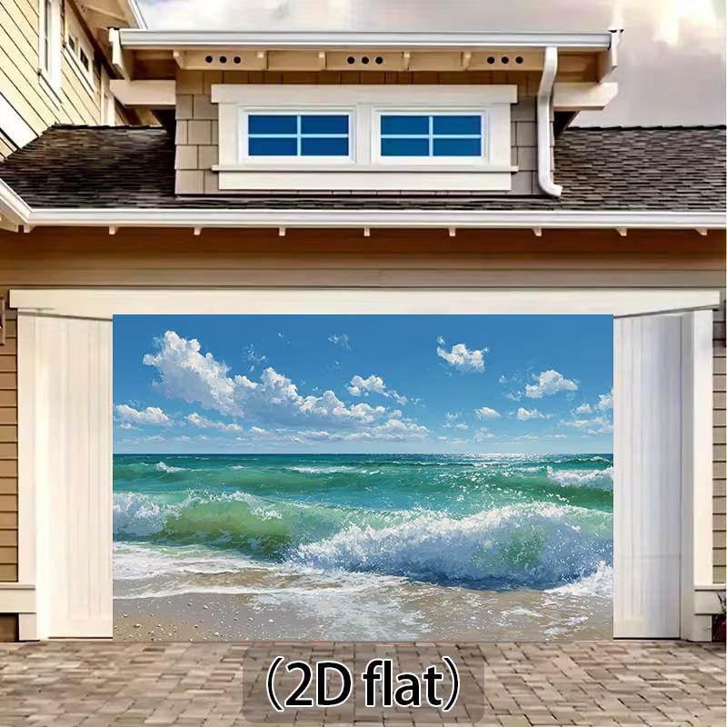 2D Tropical Beach Backdrop Summer Ocean Wave Party Photo Background