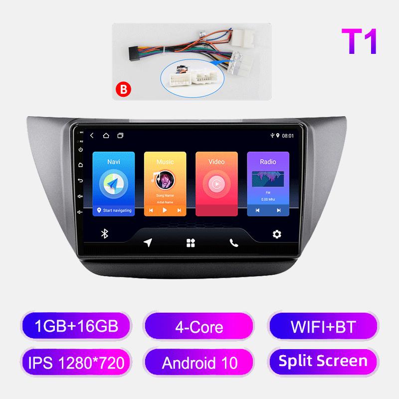 Android Autorádio Pro Mitsubishi Lancer 9 CS 2000-2010 Multimediální Přehrávač Hlavní Jednotka Stereo GPS Navigace BT WIFI 1+16GB