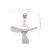 Mini Energy Efficient Ceiling Coolers Fan 18W Low Noise E27 Screw in Socket Fan For Home Study Bathroom