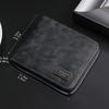 High Quality Simple Coin Purse Multifunctional Large Capacity Zipper Wallet Short Credit Card Bag Men