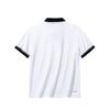 Anta Comfortable Versatile Breathable Color Block Striped Short Sleeve Polo Shirt Women Tops Snow-White 162438140-1