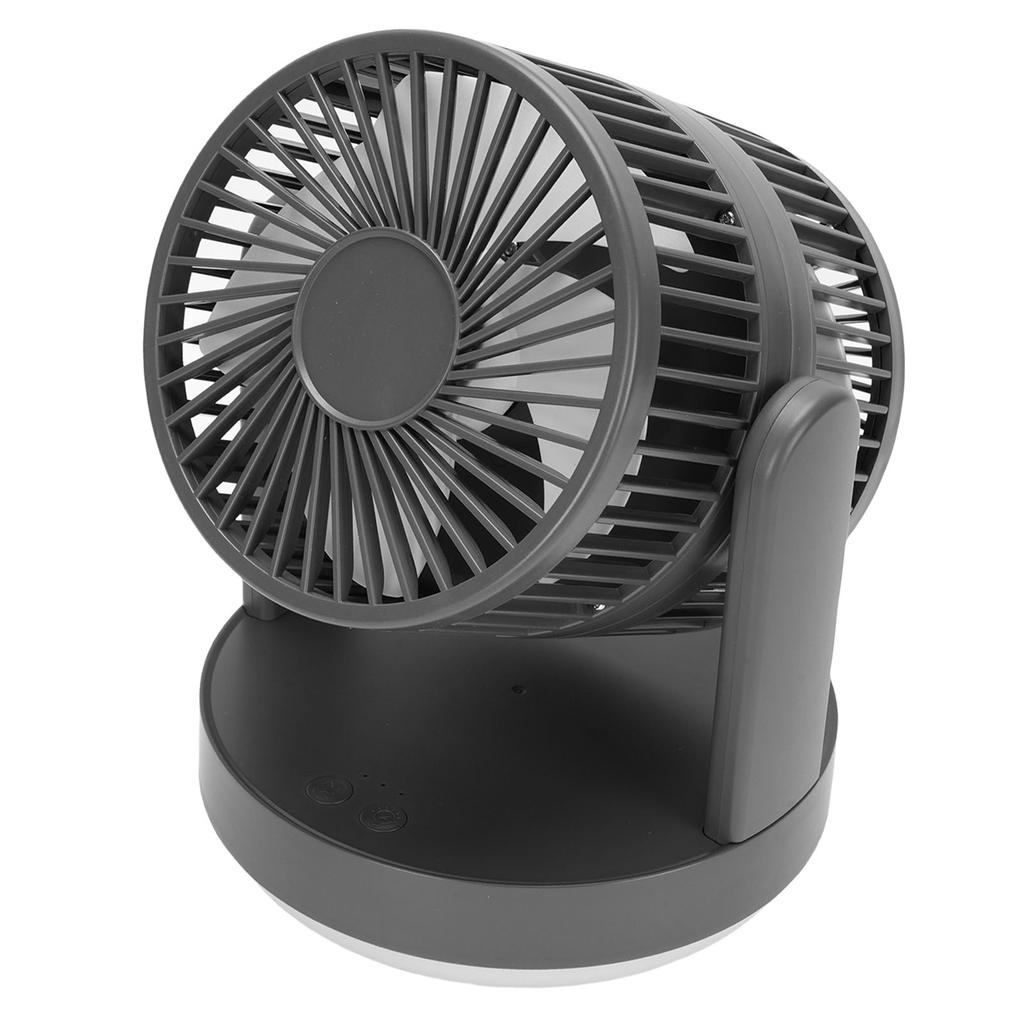 Desk Fan 3 Speeds   Rechargeable Desktop Oscillating   Circulator Fan with Night Light for Home Bedroom