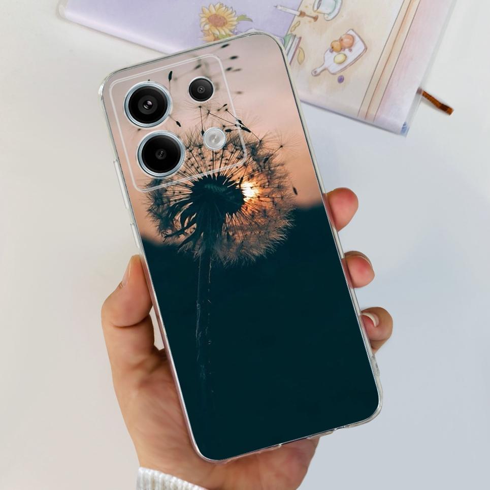 Transparent Cover For Fundas Xiaomi Poco X6 Pro 5G M6 Pro Case Lovely Luxury Colorful Butterfly Design Casing For Poco M6 Pro 5G