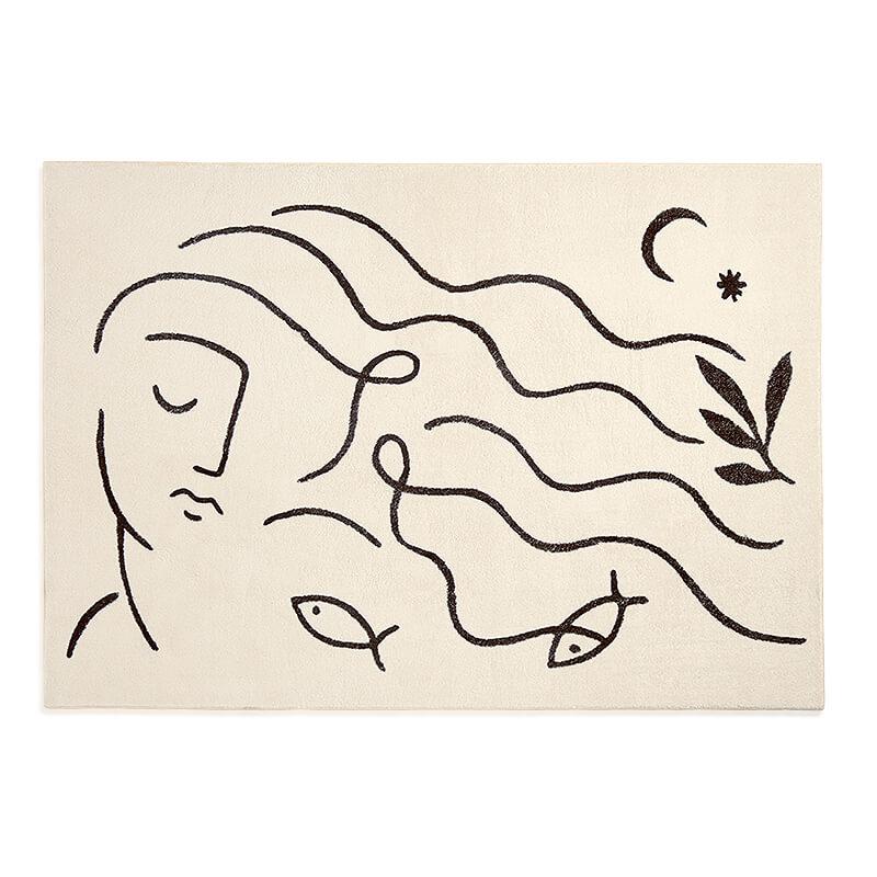 Nordic Style Living Room Decoration Carpet Home Large Area Rugs for Bedroom Fluffy Soft Cloakroom Rug Thickened Anti-skid Mat