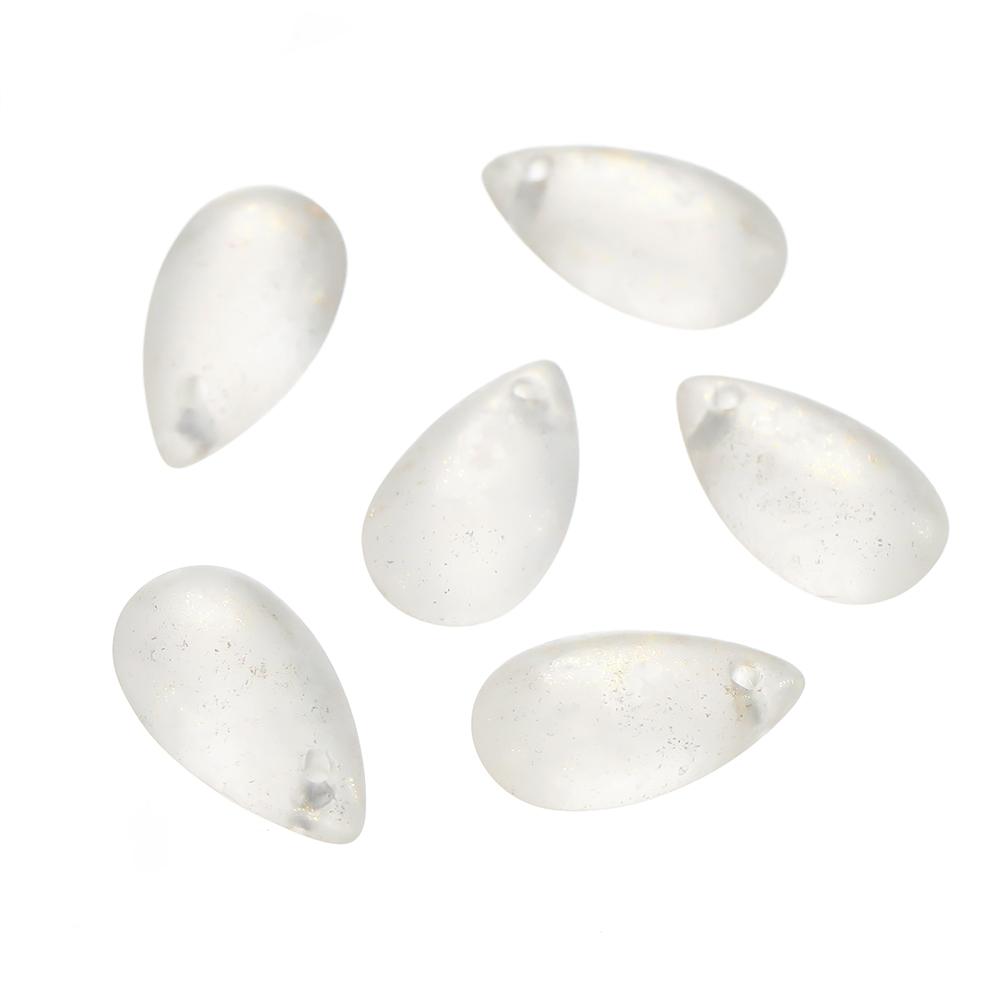 10pcs 8*14mm Water Drop Shaped Glass Pendants Czech Loose Spacer Beads For DIY Crafts Necklace Bracelet Charm Jewelry Making