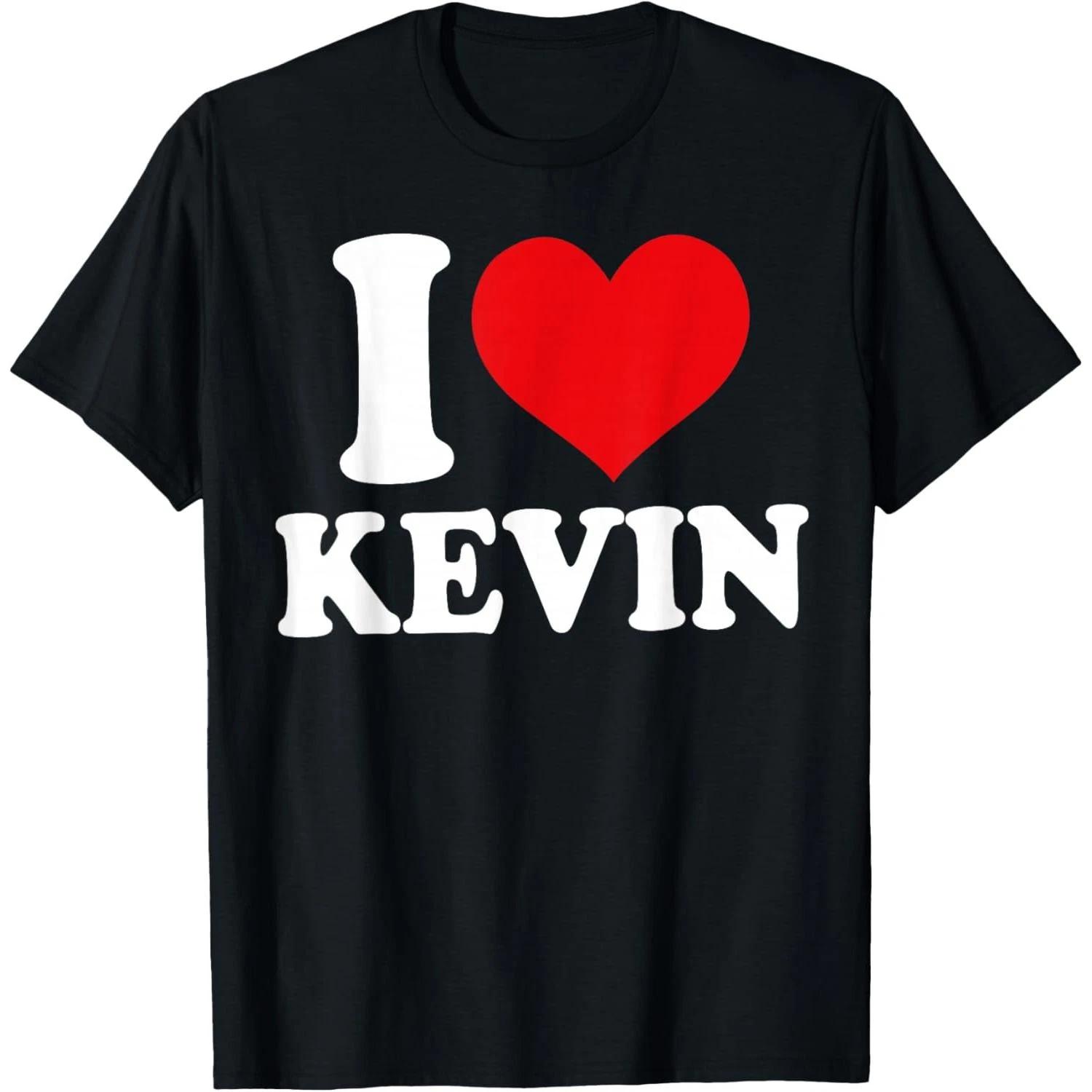 I Love Kevin, I Heart Kevin, Red Heart Valentine T-Shirt M