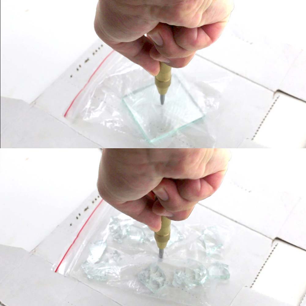 Auto Car Window Glass Breaker Emergency Rescue Safety Hammer Automatic Center Pin Punch Screw Hole Starter Marking Tool