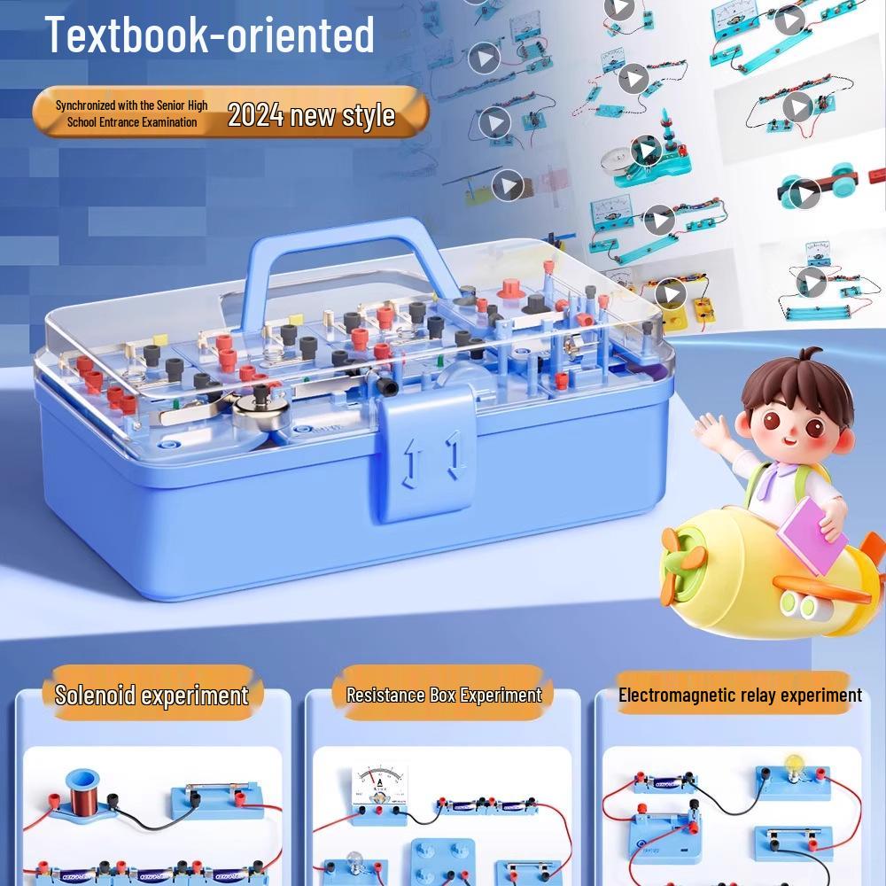 Electromagnetism Physics Experiment Kit for 9th Grade: Complete Set, Junior High School - Renjiao, Jiaoke, Zhejiang Education Versions