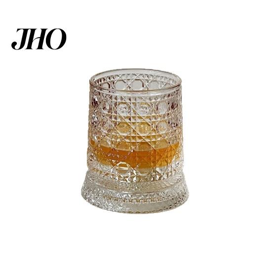 Verre à Whisky Rotatif Cadeau pour Papa, Tournant avec Lumière LED, 260ml Gravé Cadeau pour Amateur de Vin Papa Tumbler, Cadeau Fête des Pères, Compatible avec Glaçons