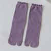 New High Quality Combed Cotton Split Toe Socks Unisex Simple Comfortable Two-Toed Socks Japanese Harajuku Men Women's Tabi Socks