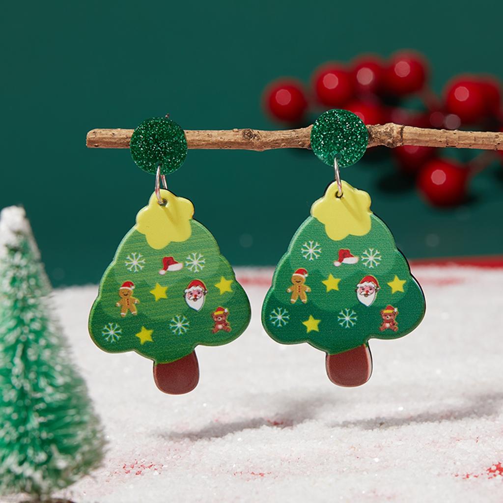 Christmas Series Popular Funny Red Cap Cute Sweater Snowman Pants Drop Earrings for Women unique design Jewelry Present