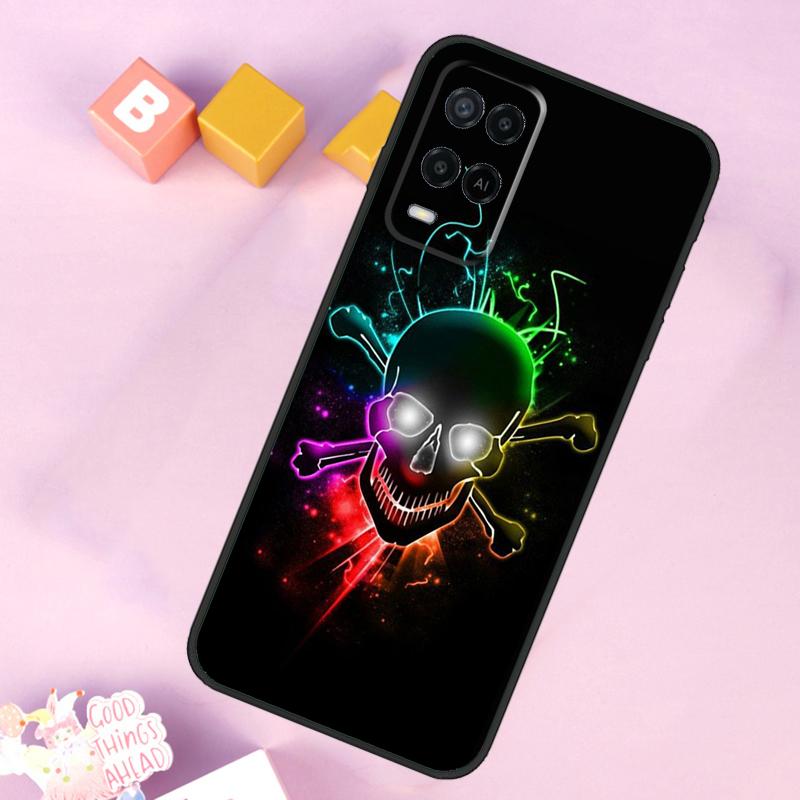 

Cool Spooky Skull Face Case For Oppo A60 A80 A40 A15 A16 A17 A57 A94 A74 A54 A76 A96 A18 A38 A58 A78 A98 A5 A6 Pro OPPO A54 5G