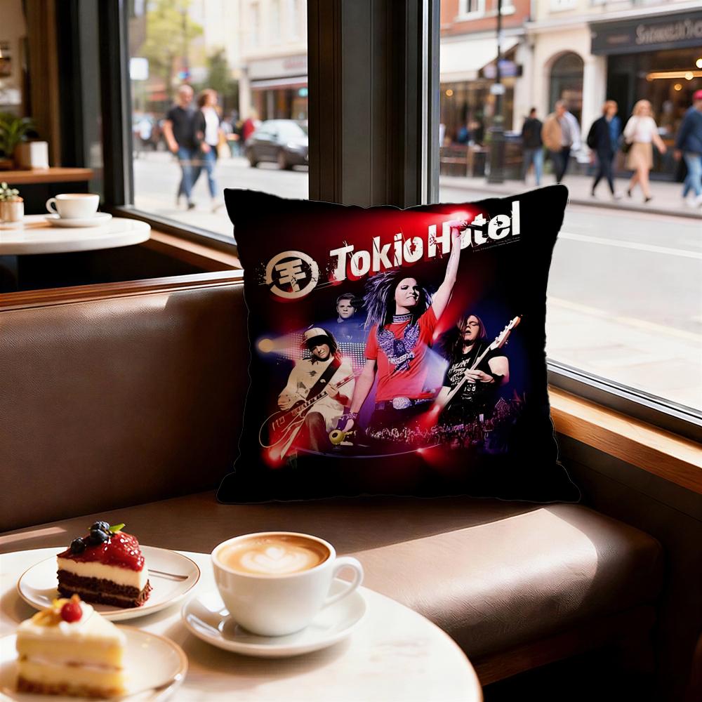 Music Tokio Hotel Cushion Cover Decorative Cushions Covers Cover Sofa X Pillow Piece X X Pillowcase
