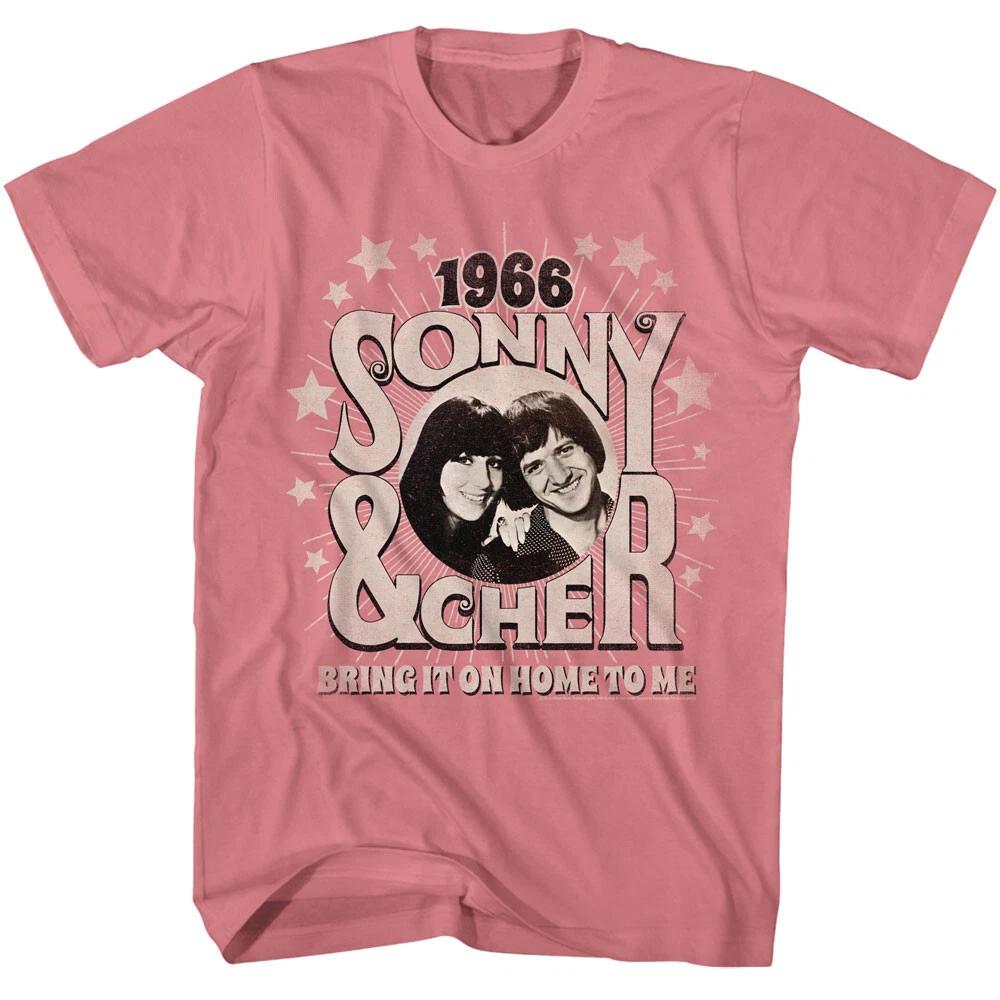 Sonny & Cher 1966 Bring It On Home To Me Men s T Shirt Pop Rock Music Duo S