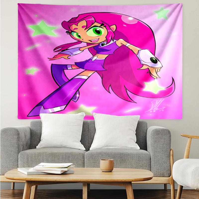 1PC Pink Teen Power  Tapestry Accessories Playroom Tapestry, for Bedroom,Livingroom, Dormitory Room Wall Decor Fan Birthday Gifts