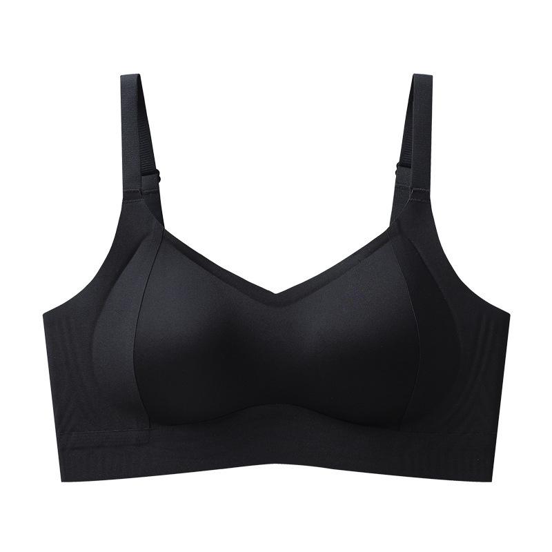 

Traceless underwear small breasts gather without steel rings, close breasts, pull anti-sagging adjustment bra thin XXL（40/90ABC）