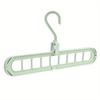 9-hole Hanger 360° Rotating Folding Hanger Space-saving Storage Rack Clothes and Pants Storage Durable Home Dormitory