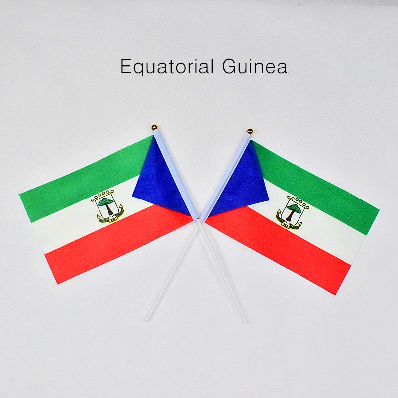 Equatorial Guinea 10pieces of 14*21cm hand-waving flags