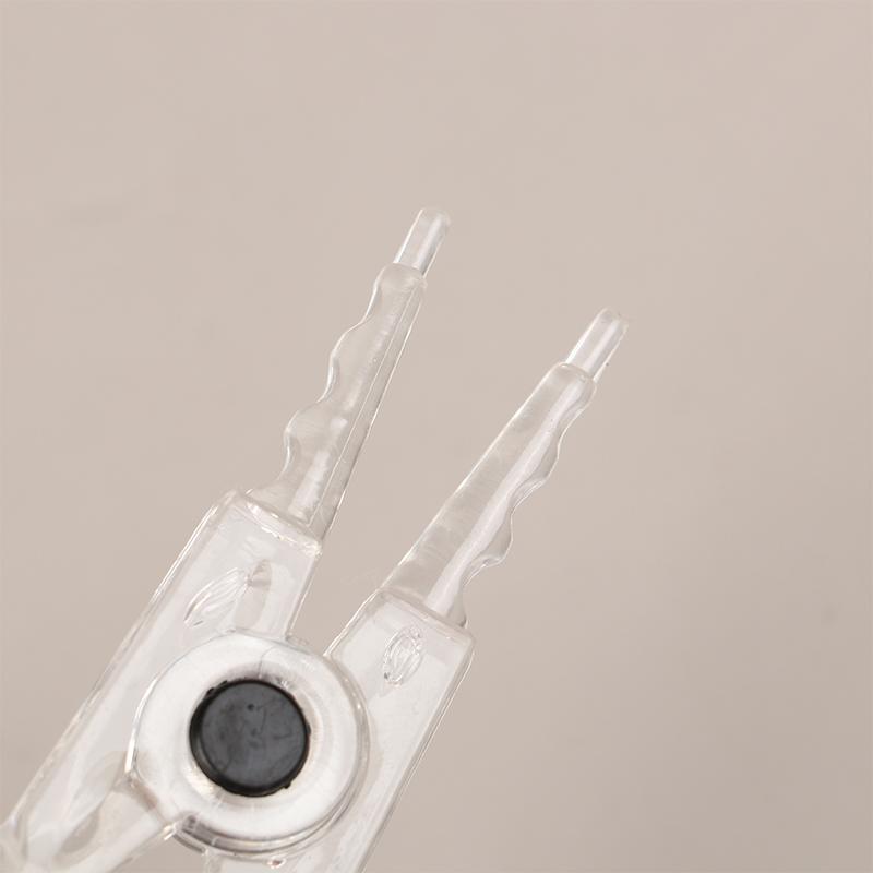 1Pc Disposable Sterile Slotted Round Navel Forceps Clamp Triangle Open Plier Ear Nose Piercing Tools Tattoo Piercing Supply