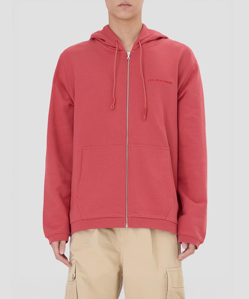 Les Benjamins (U) Zip Hoodie 310 Jasper Red