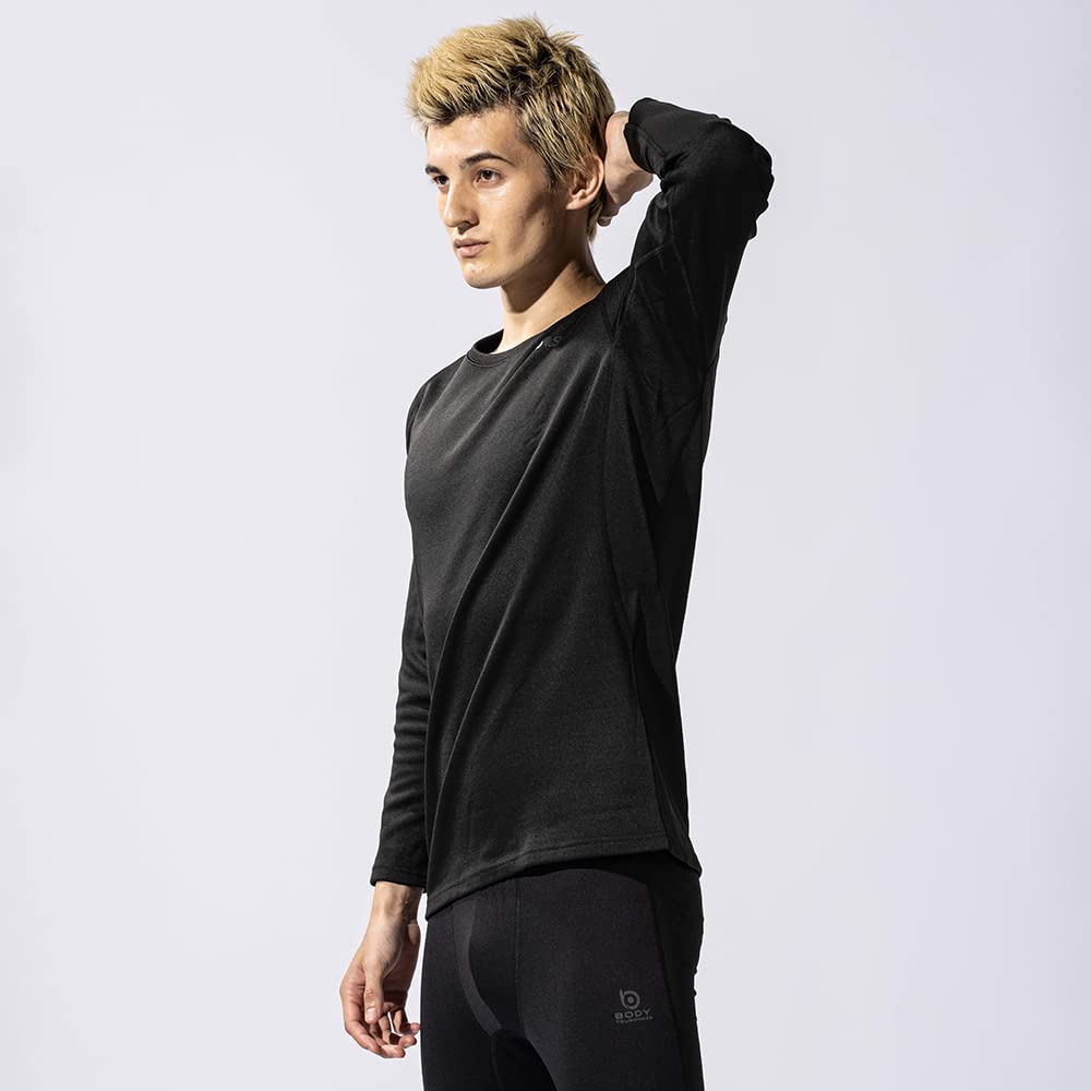 Mănuși Otafuku Iarnă Lung Gât Rotund Căldură Rapidă Deodorizare Negru S, Articole de lenjerie intimă, Mânecă, [Absorbant de transpirație, Uscare, Reținere, Compresie, Pentru bărbați]