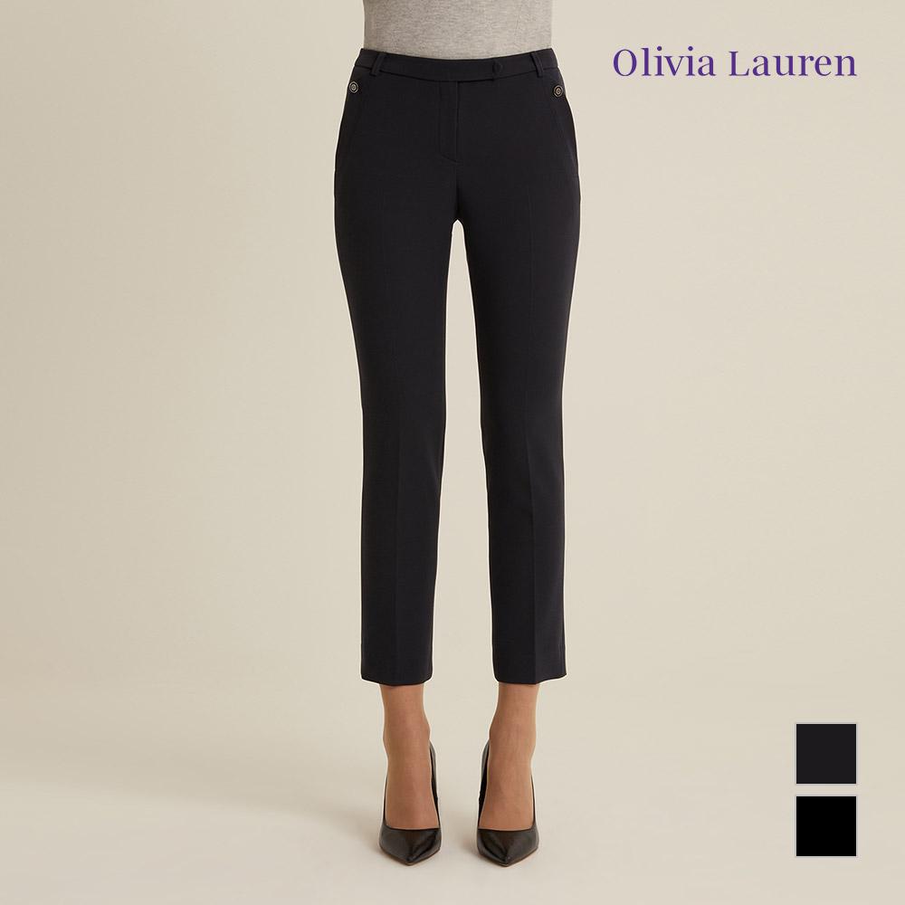 OLIVIALAUREN Slim Straight Fit Pants_Vocdlxs1321