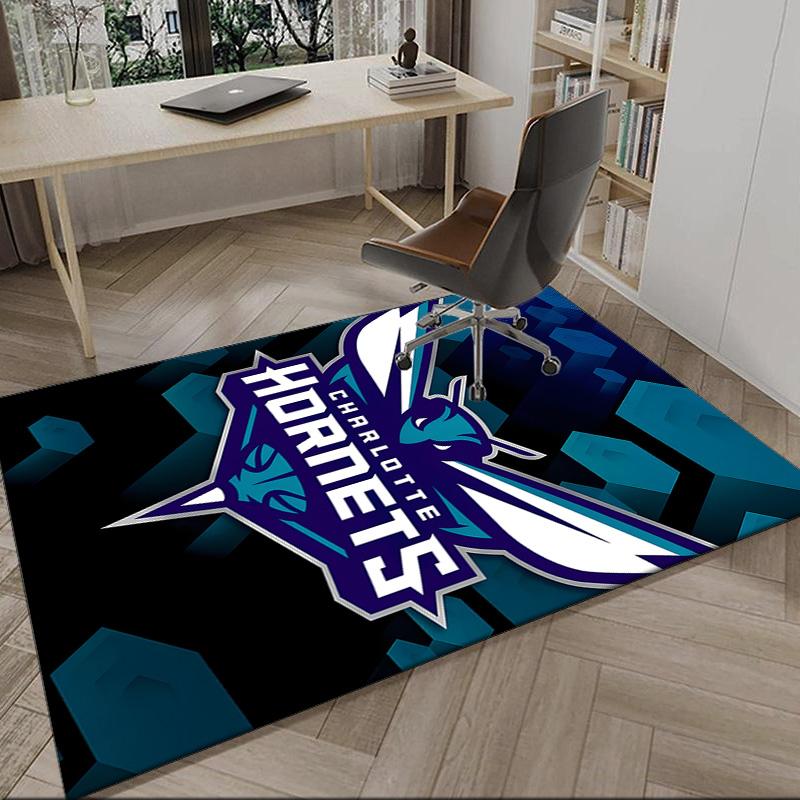 Charlotte Logo Art Carpet, Kitchen Rugs, Yoga Mat, Non-Slip Mats, Rug for Bathroom, Living Room bedroom, Camping Rugs Christmas Gift