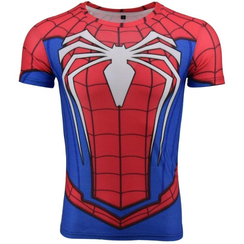 Verano 3D Digital Spider Man El Héroe Regresa Cosplay Periférico Impreso Camiseta de Moda Infantil Casual Cómoda de Manga Corta