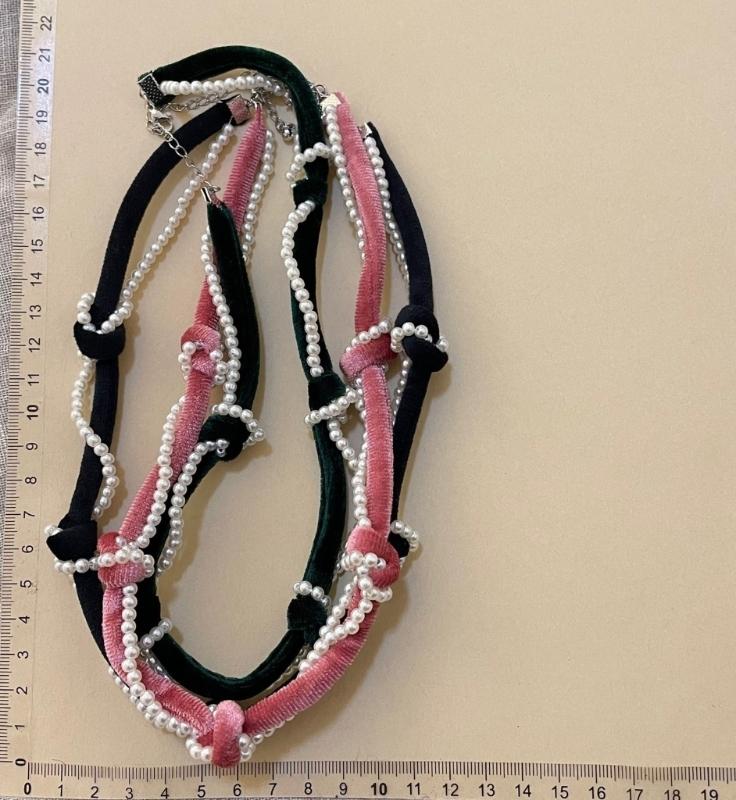 Adjustable Choker Necklace Soft and Comfortable Necklace Woven Necklace Beads Necklace Perfect for Fashionable Women