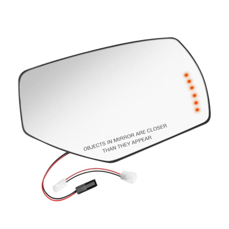 Heated Side Mirror Glass Lens w/ Turn Signal Backing Plate For Chevrolet Silverado GMC Sierra 1500 2500HD 3500HD 2015 2016 2017