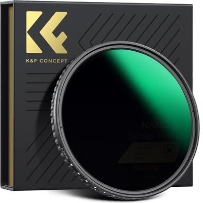 Concept 77mm Variable ND Filter Unevenness Reduction AGC Optical Glass HD Super Resolution Low Reflectance Nano Coating Water and Oil Repellent