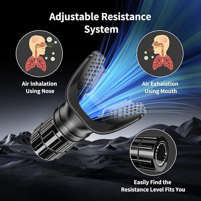 Temushein Abdominal Breathing Trainer for Lung Capacity and Resistance Exercise