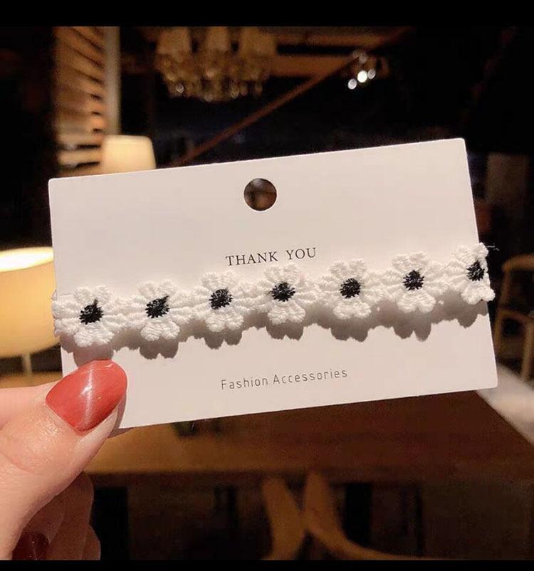 Girocollo con collana in pizzo con fiori dolci per donne e ragazze, ricamo di buona qualità, moda, design romantico, accessorio