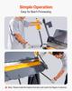 Box and Pan Brake, 1220 mm/48 inch Sheet Metal Bending Brake, 12-Gauge Mild Steel Capacity, 0-135 Degree Adjustable, Metal Bender Machine with 8