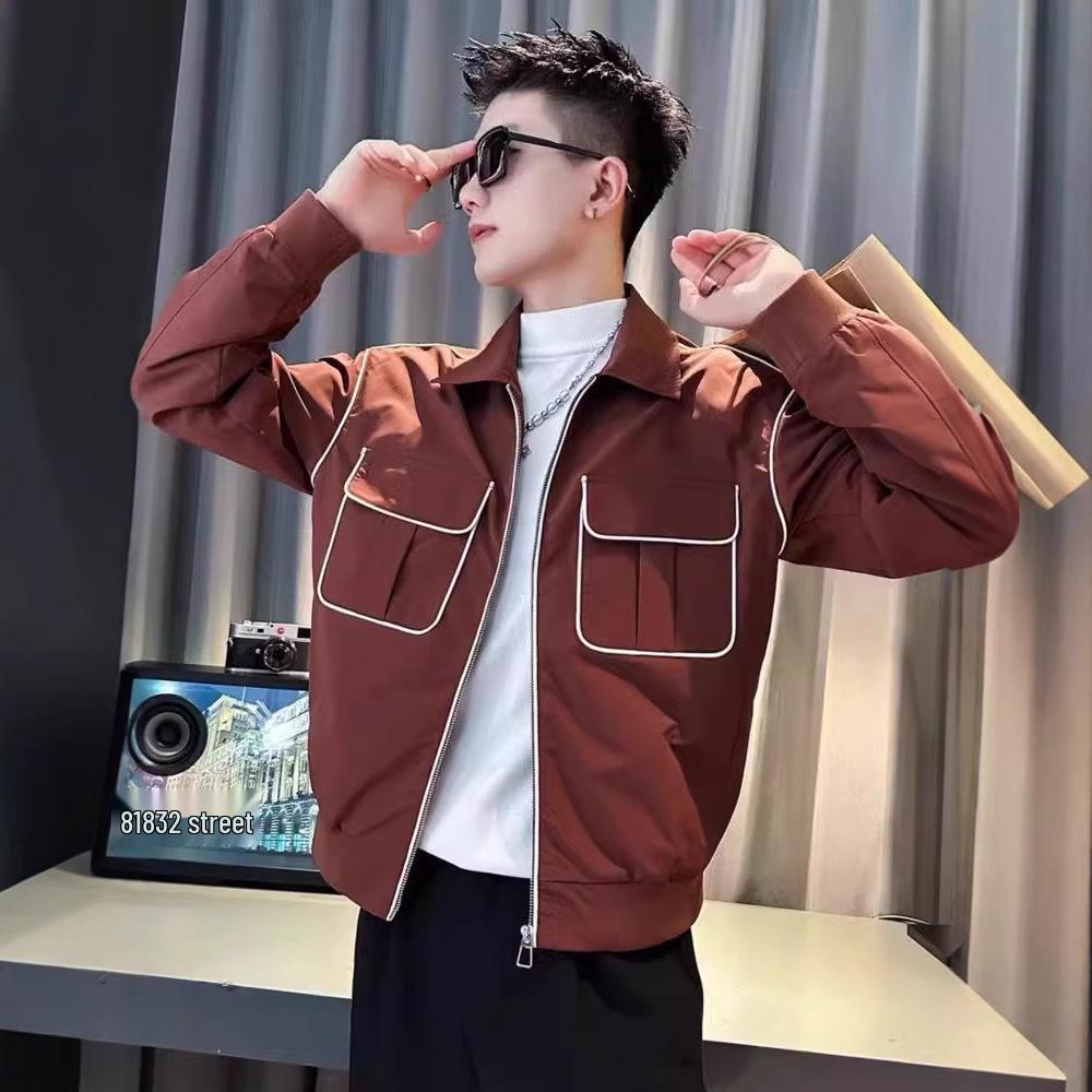 

Men s High-End Casual Lapel Jacket - Spring/Autumn 2024 Edition M чорний