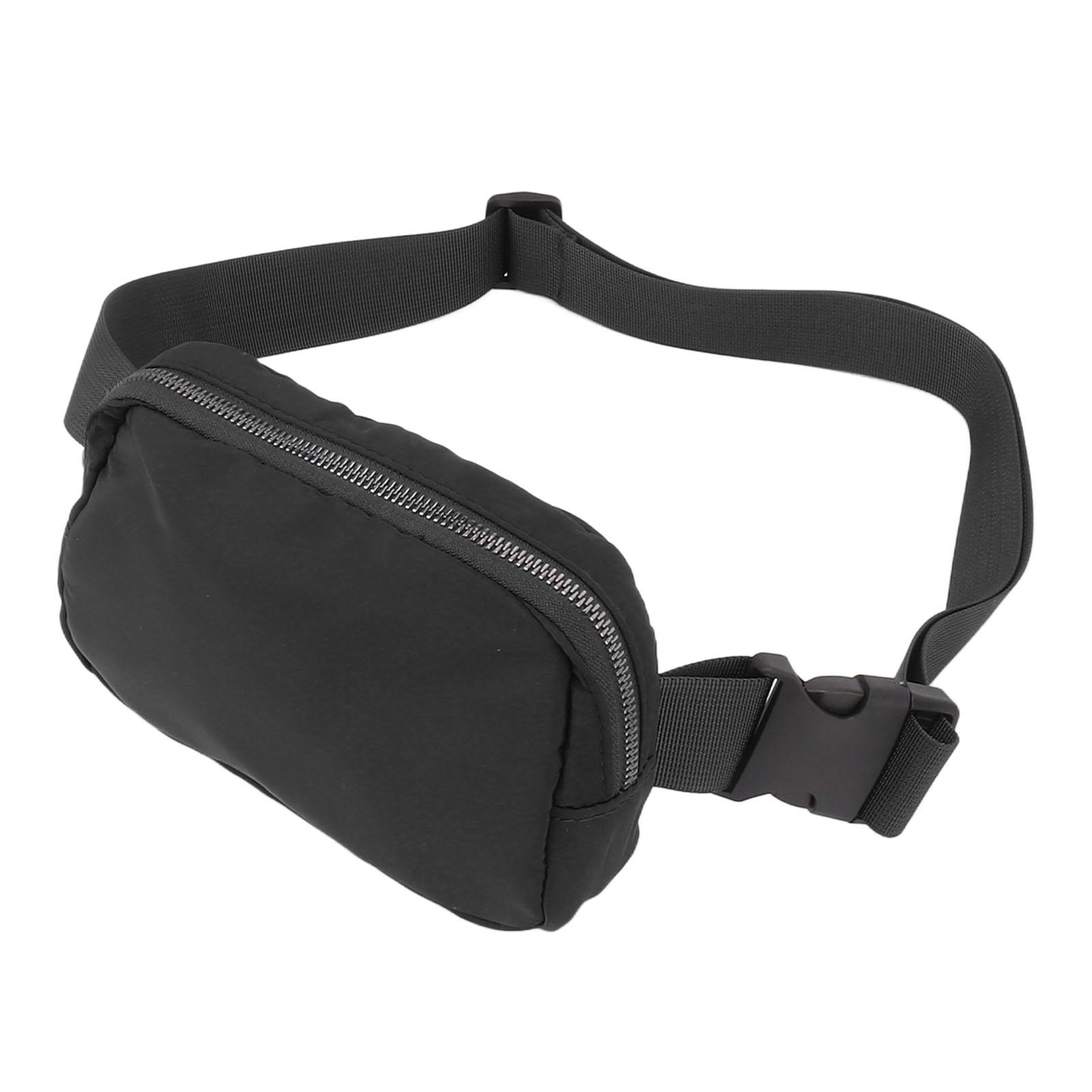 

Women Fanny Pack Nylon Adjustable Portable Women Waist Bag Or Outdoor Hiking Shopping Sports Black