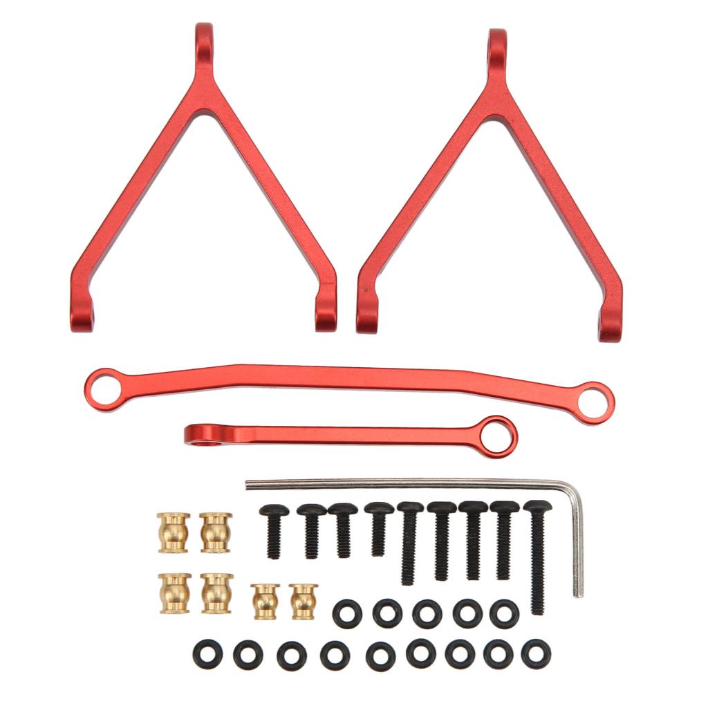 RC Chassis Links Steering Tie Rods Aluminum Alloy Upgrade Parts for FMS FCX24 1Celsius24 Crawler