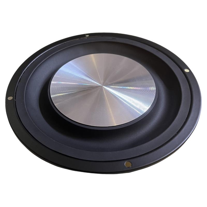4" x 3" Inverted Edge Bass Diaphragm Radiator with 5" x 6" Bracket for Passive Vibration Cones - Audio Accessory