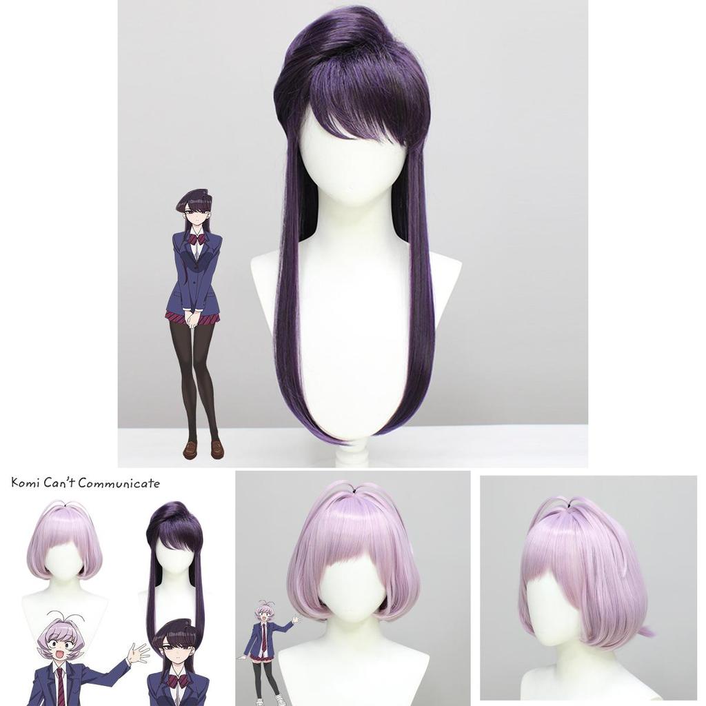 Komi Can't Communicate Komi Shōko Osana Najimi Parrucca Cosplay Fibra ad Alta Temperatura