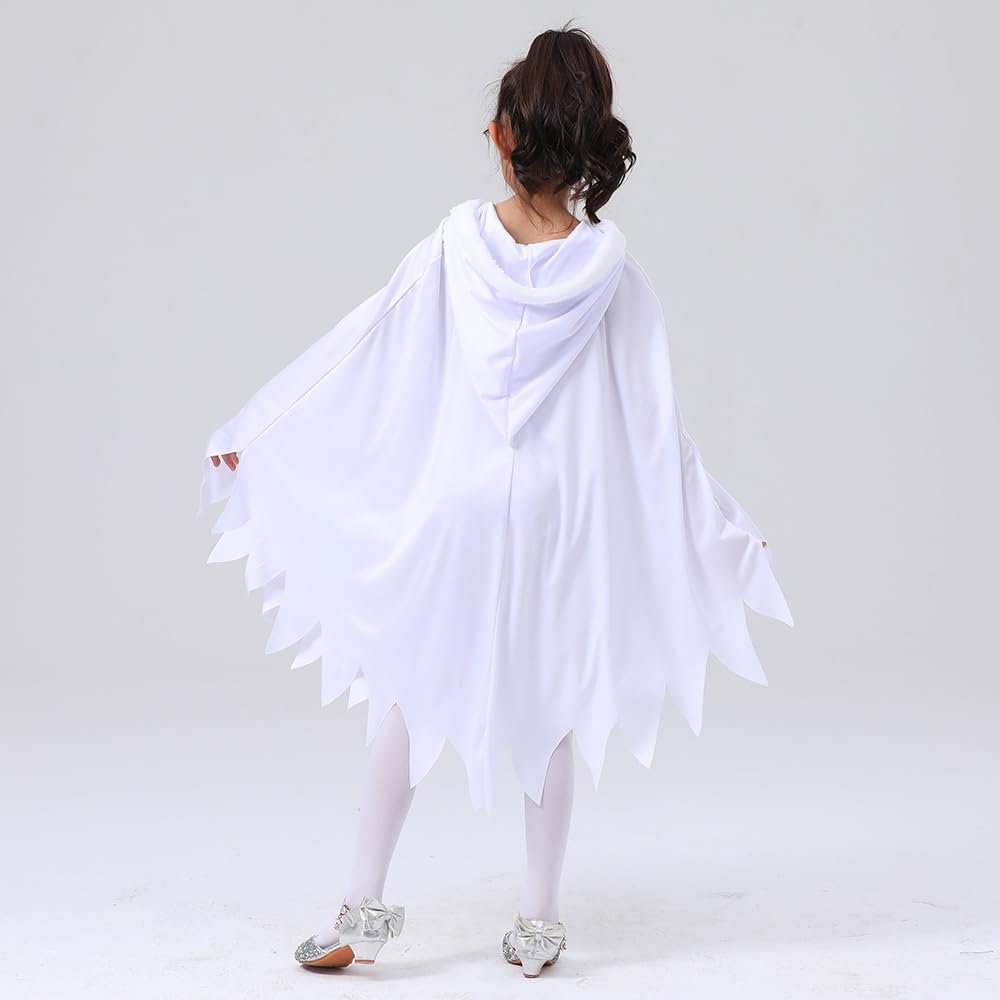 Halloween Cosplay Costume for Horror Fancy Dress [Suerba] Kids, Ghost, Cloak, Ghost, Costume, (L (130-140cm))