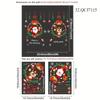 1pc Christmas Decoration Glass Door Sticker Window Sticker, Santa Claus Static Sticker, Scene Decoration, Home Decor, Christmas Decor, Party Decor