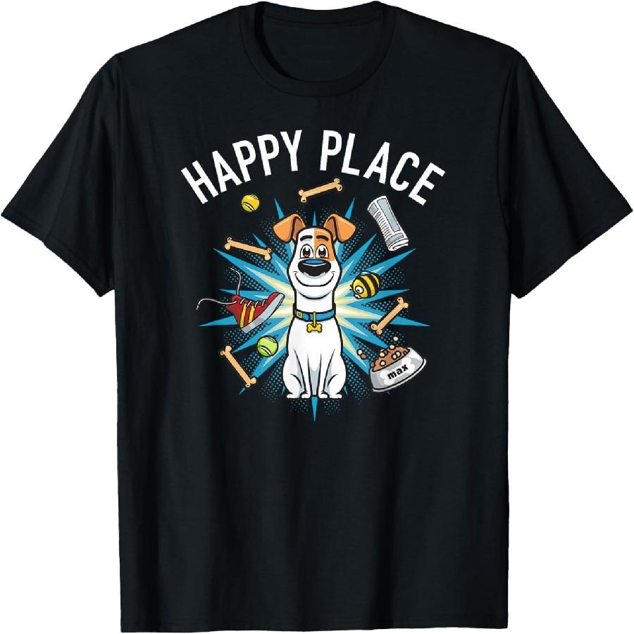 The Secret Life of Pets 2 Max Happy Place T-Shirt S