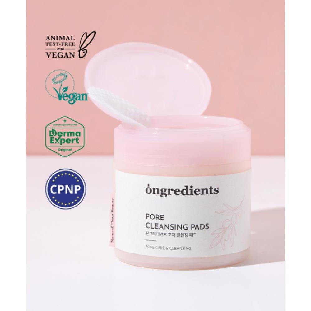 

Ongredients Подушечки для очищения пор one size