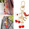 Unique Cherry Keychain Bag Charm Cherry Keychain Purse Charm Key Adornment For Adding Flair To Women's Handbags