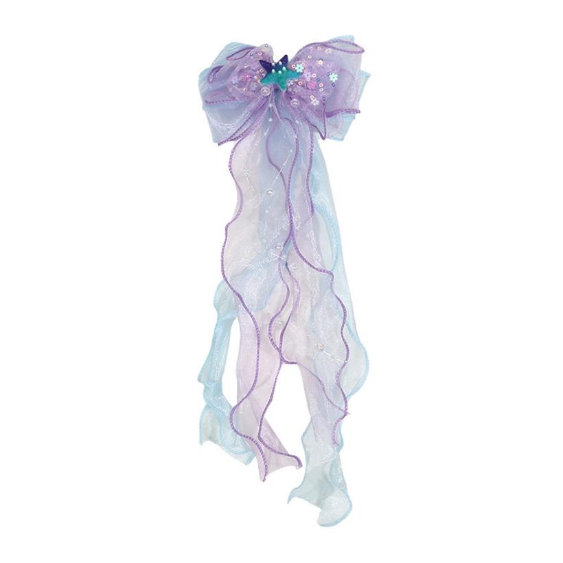 Elegant Colorful Ribbon Hair Bows Princess Bowknot Long Barrettes Alligator Clips Sweet Hair Accessories